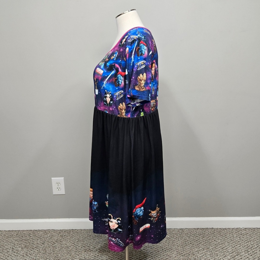 Enchanted Dress Shop Midi Dress Plus Size 3XL Marvel‎ Guardians Of The Galaxy - Picture 2 of 8
